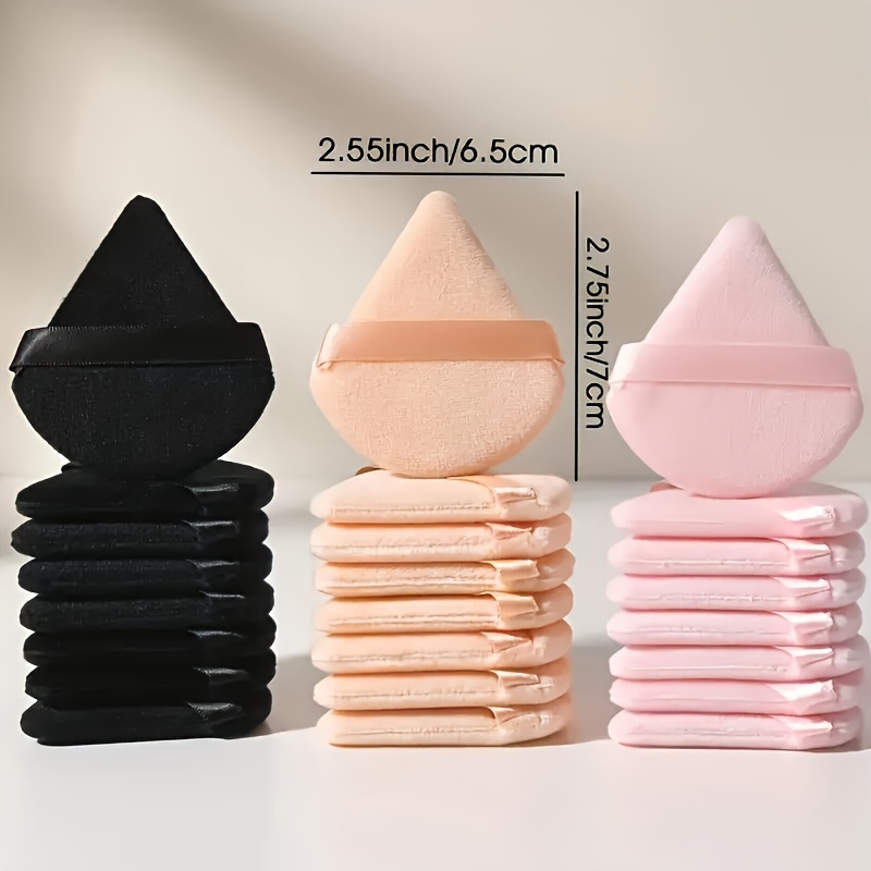 

10/24pc Velour Powder Puff Set - Soft Makeup Tool For Flawless Application - Wet And Dry Beauty Blender Sponge - Ideal For Loose And Body Powder - Makeup Starters Essential
