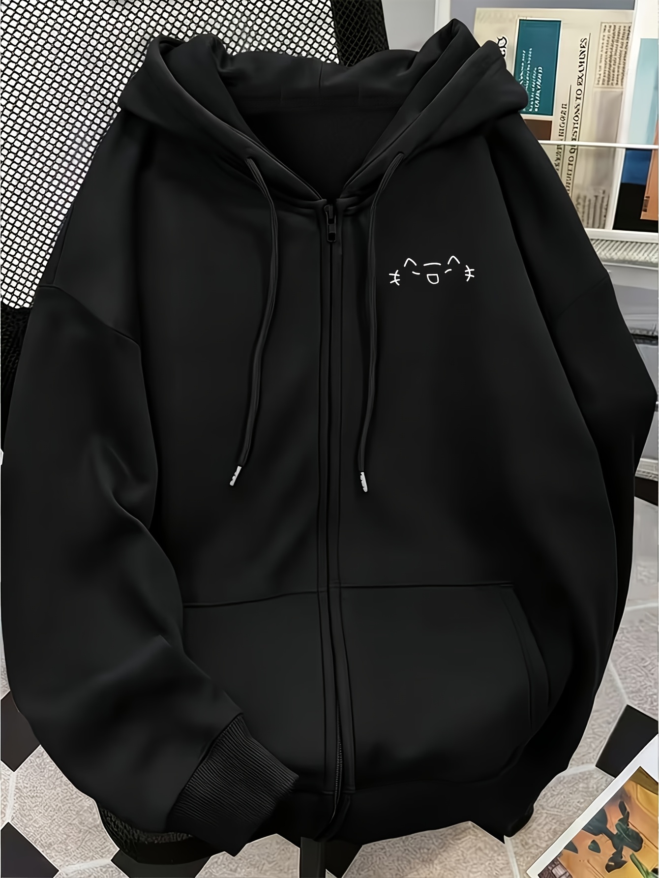 Women's Fleece Lined Hooded Zip-Up Sweatshirt Jacket