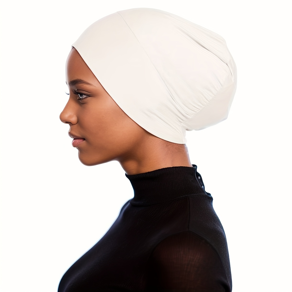Middle Eastern Women'S New Muslim Modal Comfortable Elastic Breathable Base Cap Can Hide Hair Elastic Cap Headscarf Cap