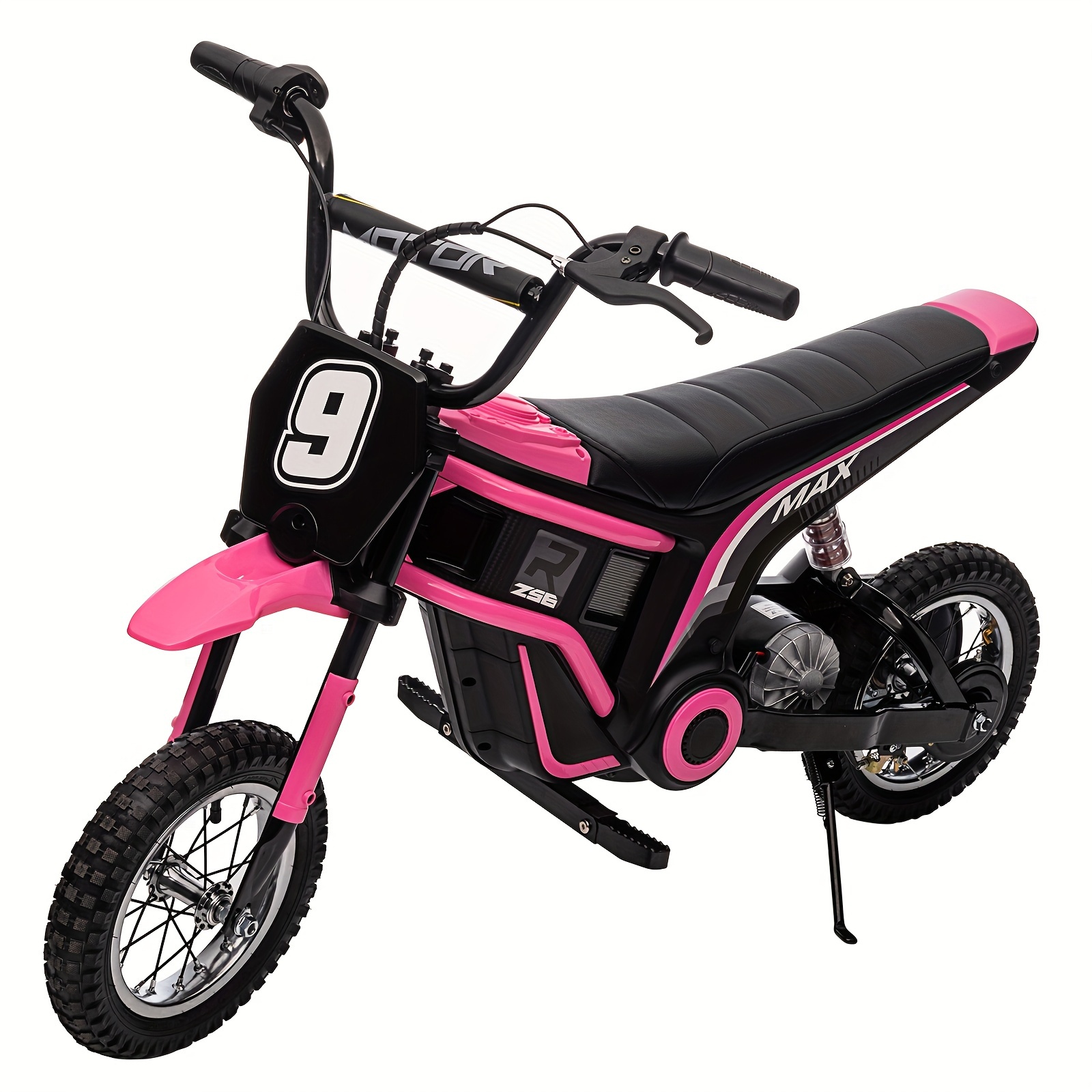 

Euker Electric Dirt Bike, Kids Ride On Motorcycle, 24v Battery Powered Electric Motocross Bike, 3 , Led Lights, Music, 4 Wheeler, 350w, Pink