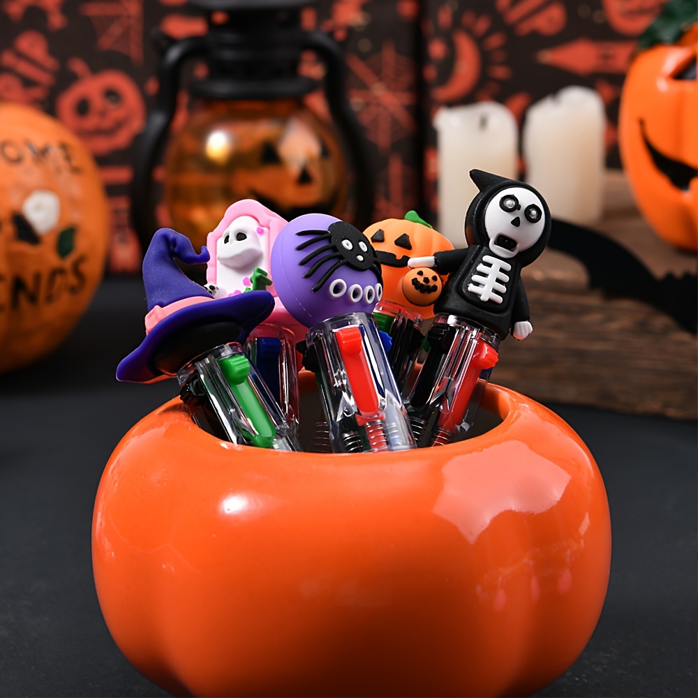 15 30pcs creative simple cute back to school retractable ballpoint pens   color ballpoint pens cute cartoon halloween gifts colorful pens for students random colors Product details 1