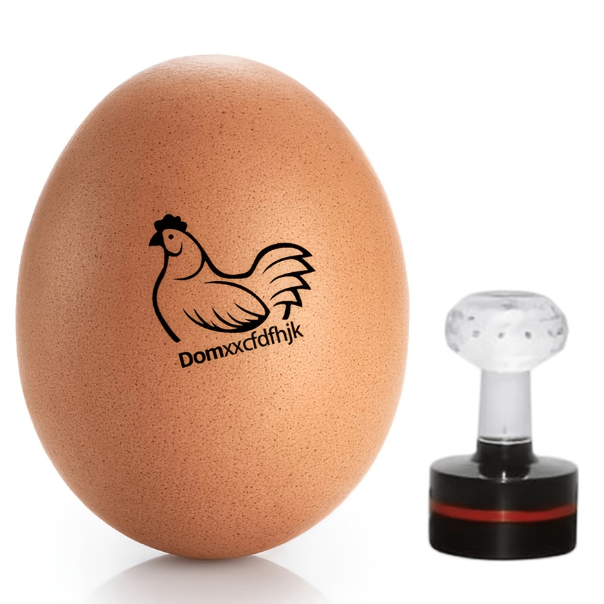Custom Egg Stamp Set With Labels For Marking Fresh Eggs, Duck Eggs, , Etc. Personalized Farm Essential Marking Stamp, Durable Kitchen Gadget
