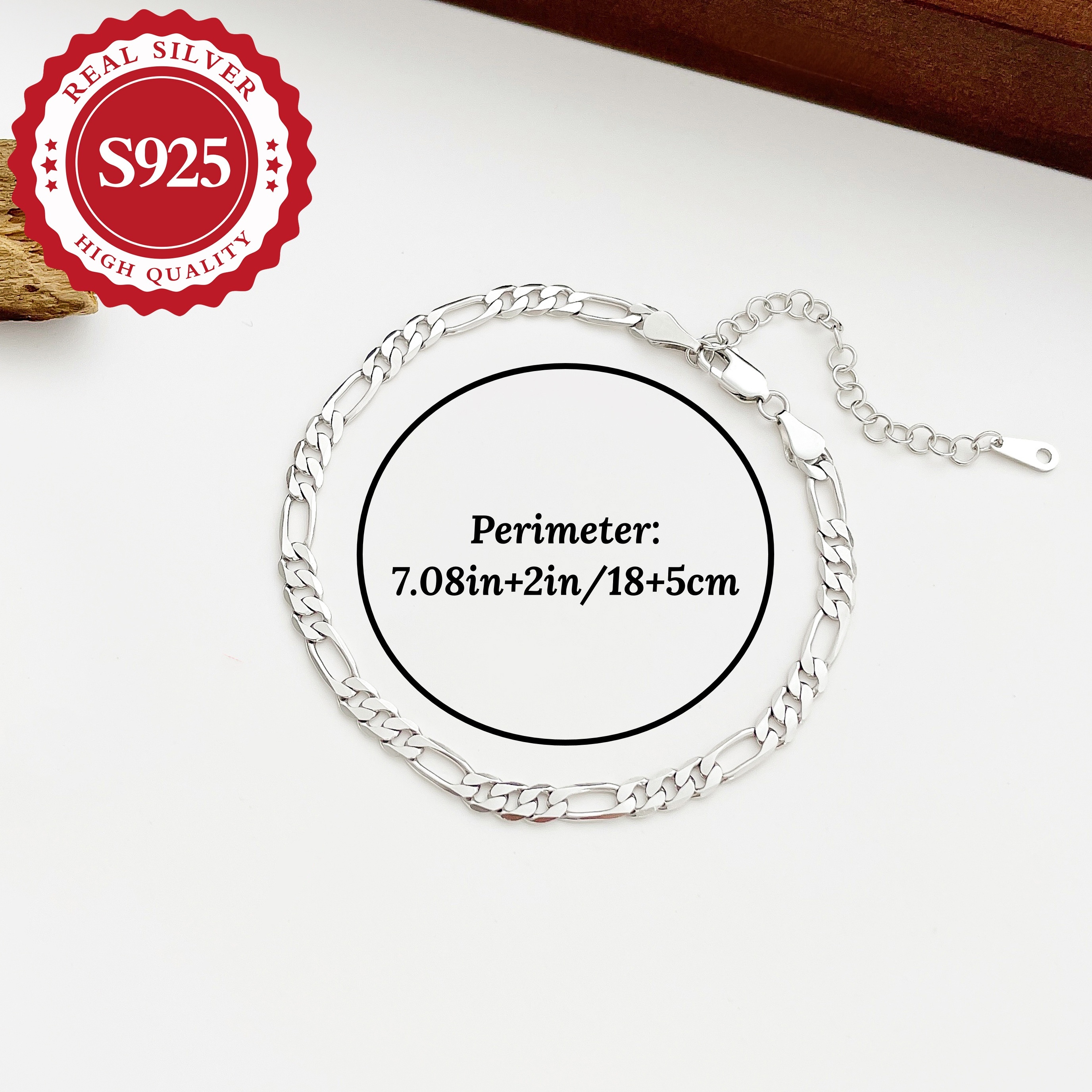 Vintage S925 Silver Foot Chain for Vacation