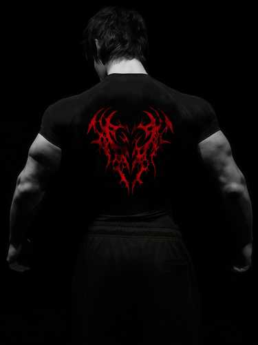 Hit The Gym In Style With This 'Red Beast Black Top' Men's Tee! 100% Cotton, Short Sleeves, And Available In Sizes Small To 5XL. Get Yours Today!