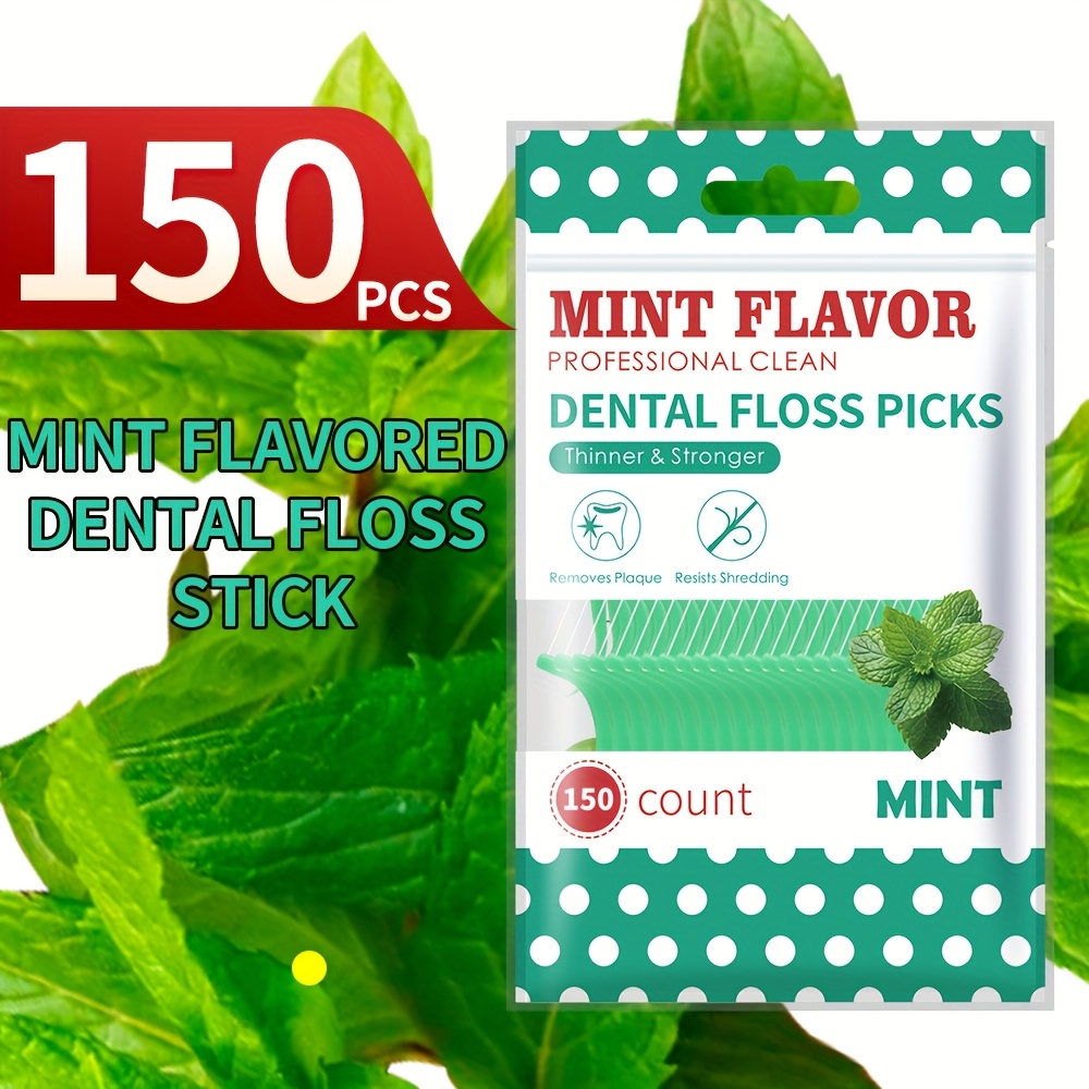 Image of 50/150/450/1050pcs Ultra Disposable Dental Floss Sticks - Portable Dental Floss Sticks Must Carry When Going Out - Safe And Convenient For Traveling And Hygiene