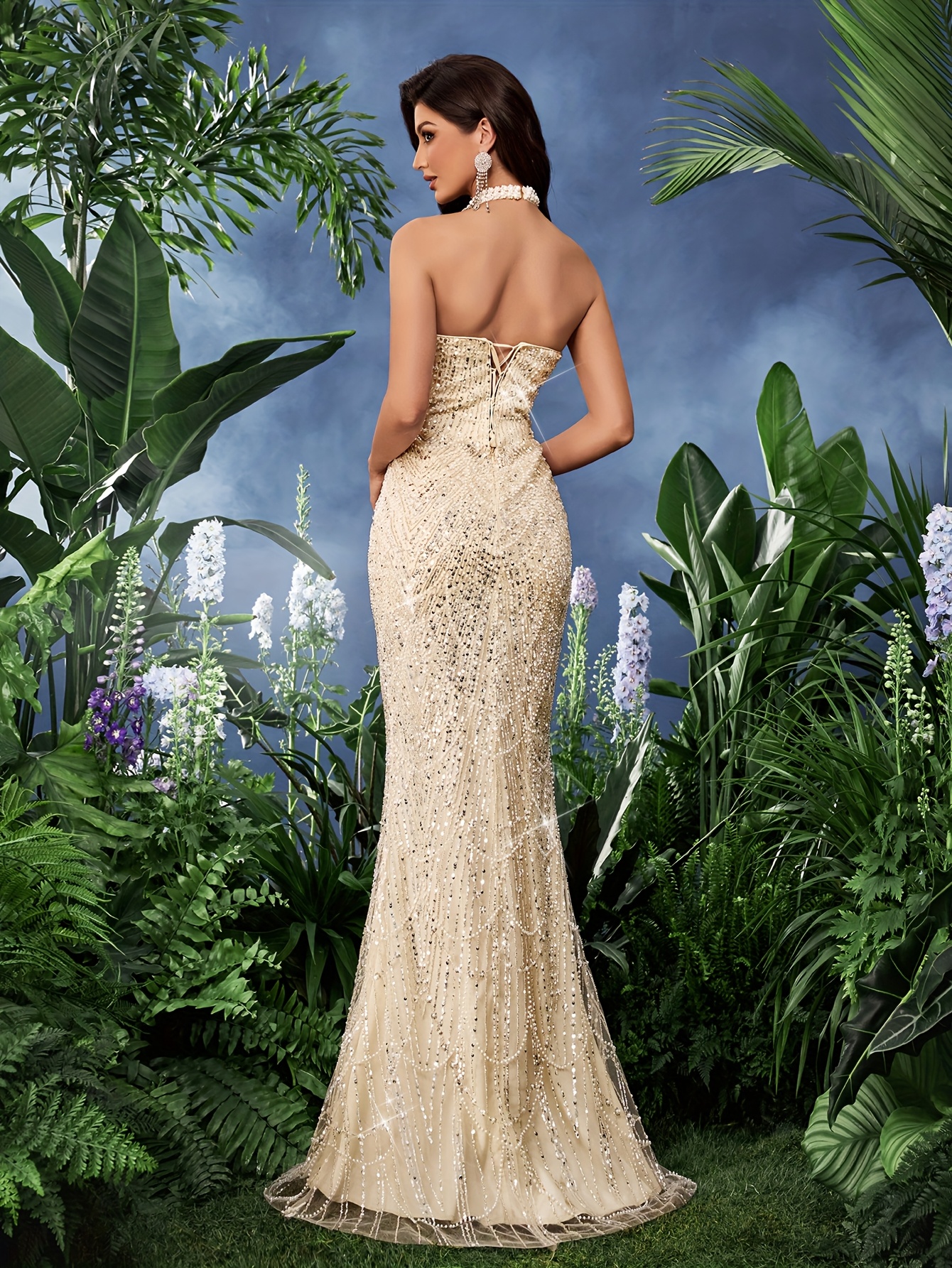 princess polly baby blue dress Show Me Your Mumu Godshaw Goddess Dress by Show Me Your Mumu main image 1