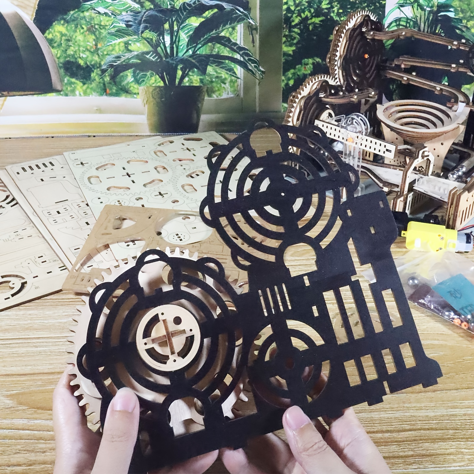 3D Wooden Marble Run Puzzle Model