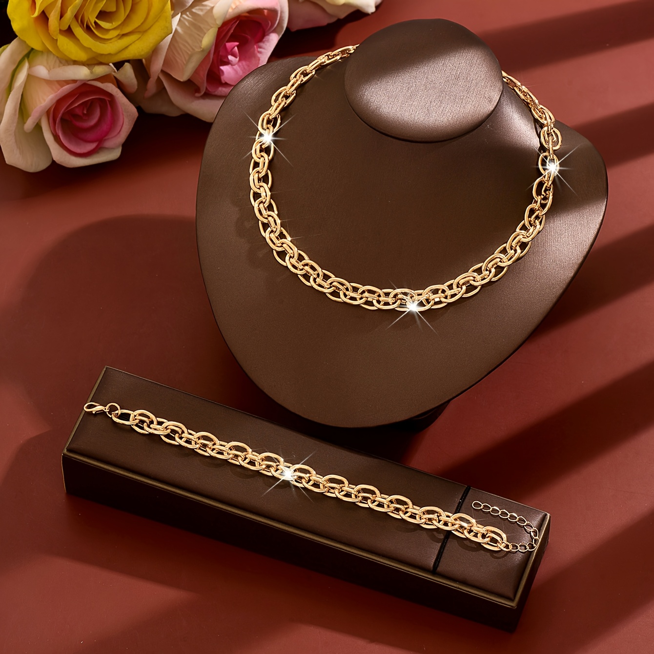 2pcs Light Luxury Fashion Jewelry Set for Women