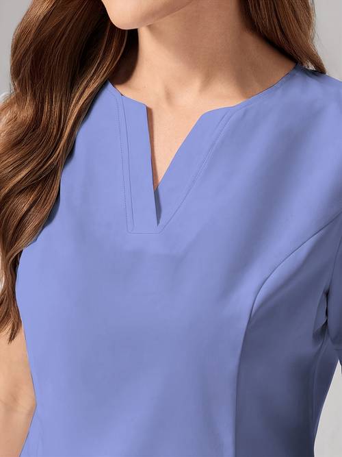womens nursing scrub top v neck uniform blouse pockets machine washable healthcare workwear in for nurses clinic staff non see through professional attire nurse scrubs
