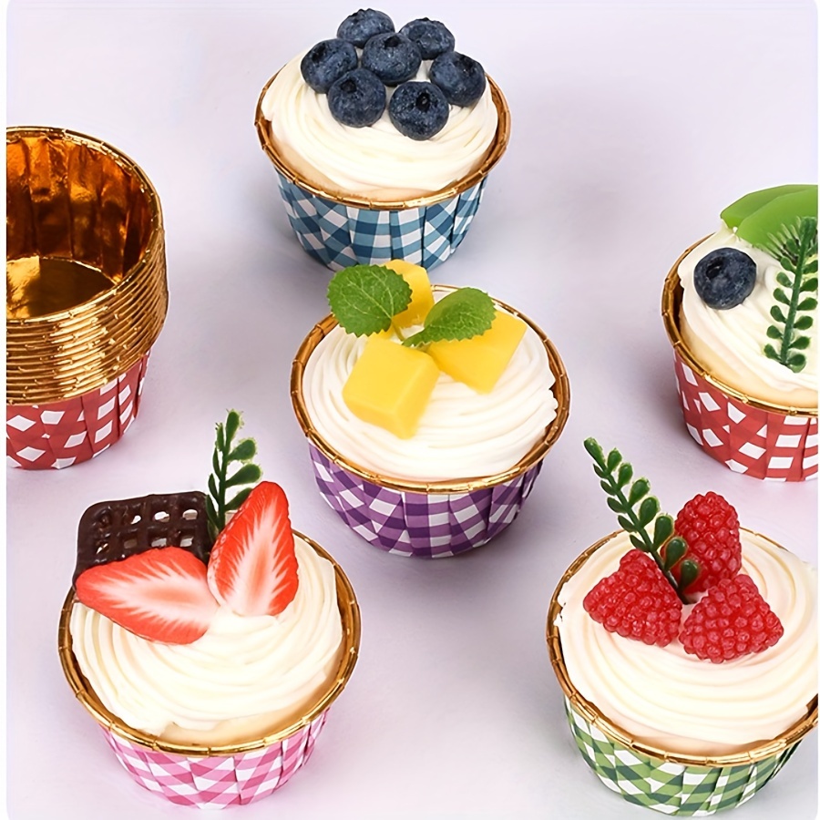 foil cupcake liners foil baking cups mini muffin liners Temu Qatar