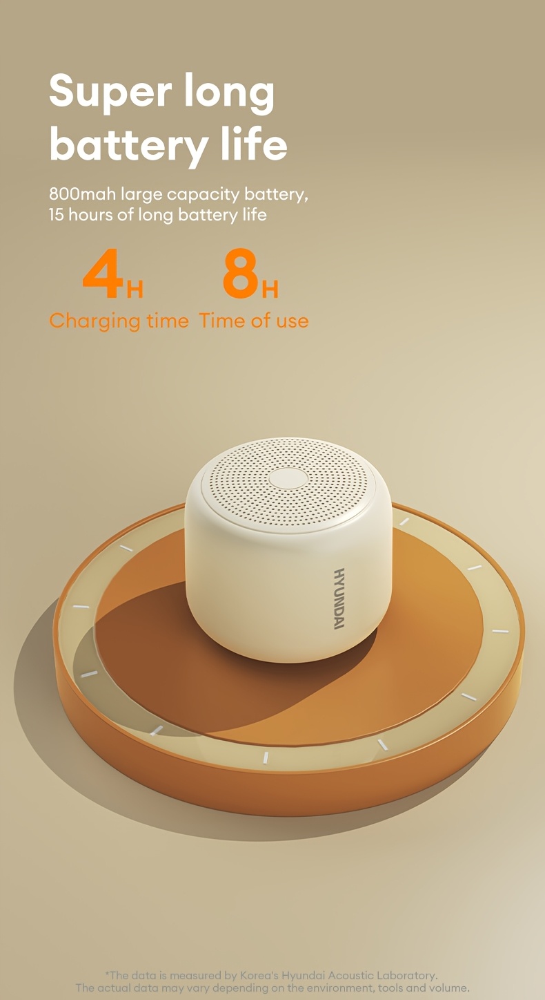 Altavoz Portátil sin varillas HYUNDAI X6 con Conexión Inalámbrica, Larga Duración de Batería y Tipo, Sistema de Sonido Compacto Adecuado para Exteriores, Fiestas, Compatible con Smartphones, Tabletas, TVs