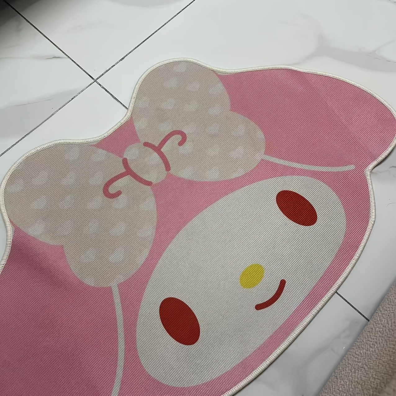 Image of Melody Cartoon Funny Cute Special-shaped Room Non-slip Absorbent Carpet Bedroom Bedside Blanket Wear-resistant Floor Mat