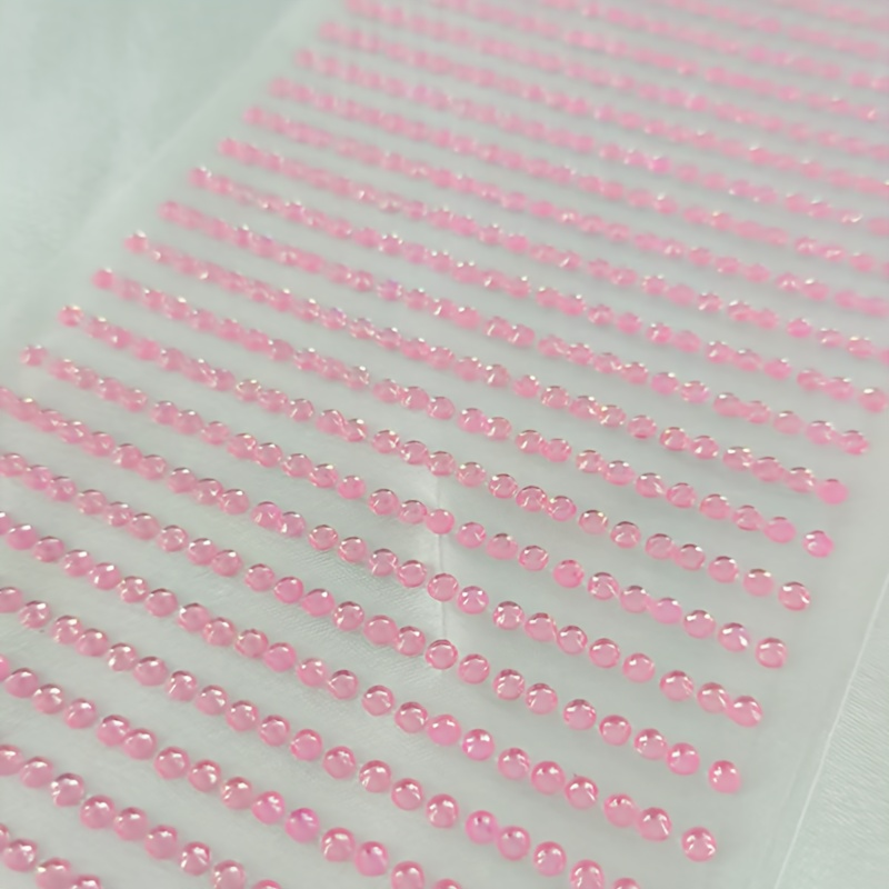 Image of 1040pcs/pack Of 3mm Self-adhesive Rhinestone Stickers, Sparkling Jewelry Appliqués Or Cosmetic Additions, Handicrafts