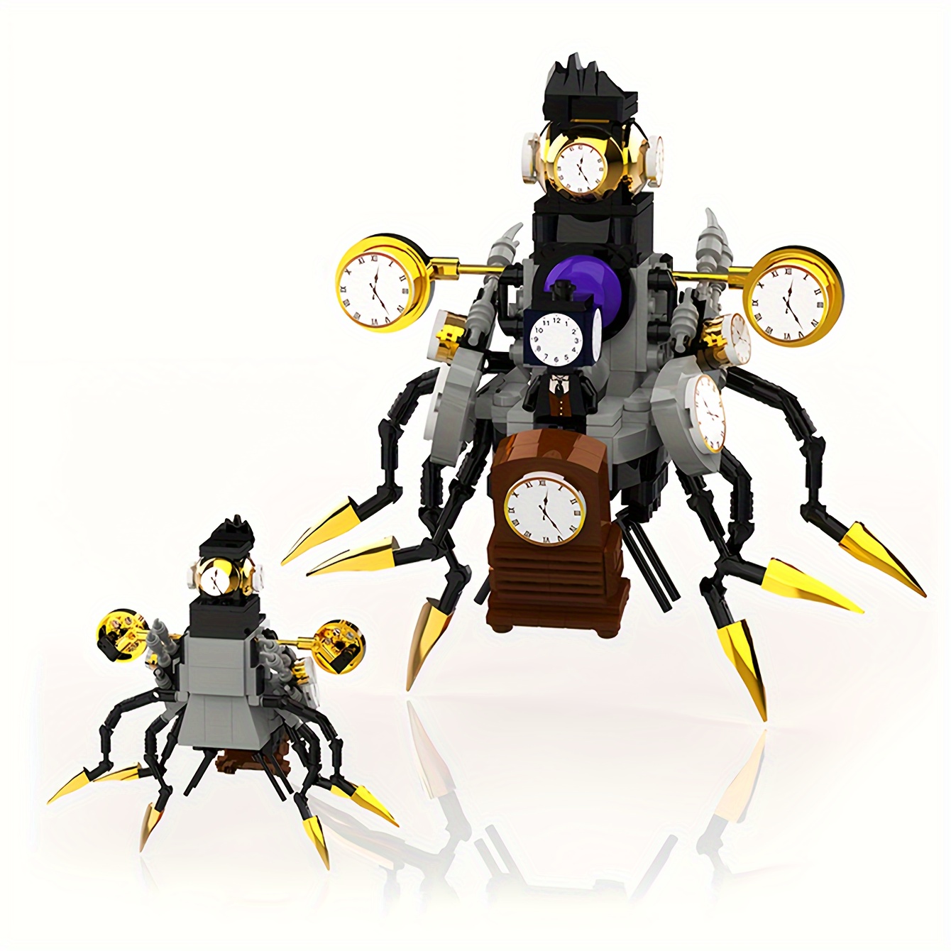 

406 Pcs Time Clockmaker Robot Building Set, Mecha Clock Building Toy Model, Fun Action Figure Toy