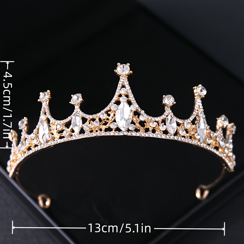 Elegante Diadema Premium Stile Principessa Regina Reale, Splendida Corona  Strass Accessori Capelli, Donne Ragazze Compleanno Festa Natale Matrimonio  Diadema, Regalo Perfetto, Prop Fotografico Stile Barocco, Accessorio  Spettacoli Promenade - Giochi E