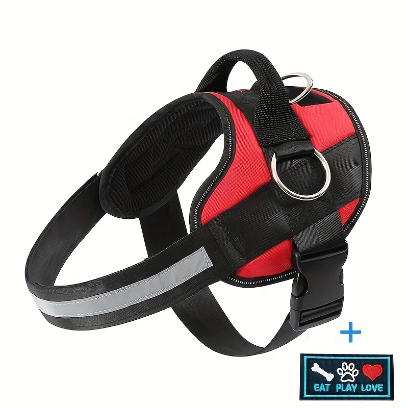 No-Pull Reflective Dog Harness, Breathable Adjustable Vest with Handle