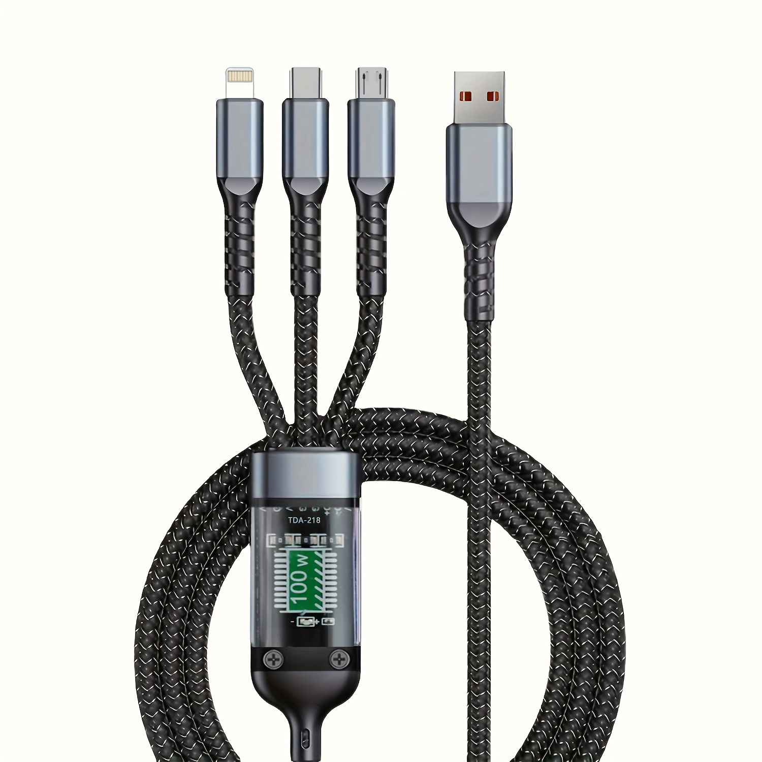 100W 3 In 1 Super Charging Cable 6A Micro USB Type C Fast Charge Type C Cable Data Cable For Samsung I.402377979