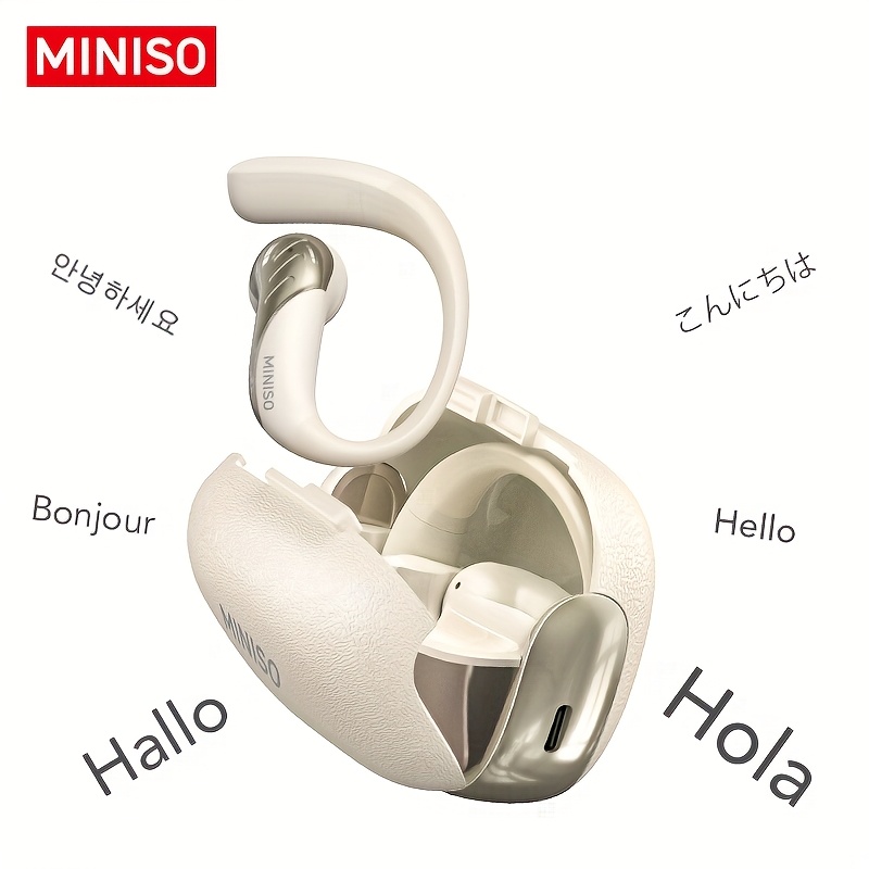   ms200 open-ear-kopfhörer, drahtlos, ki-übersetzer mit 134 sprachen, mikrofon mit geräuschunterdrückung, lange  , bluetooth 5.4, ideal für reisen, sprachenlernen, musik, anrufe