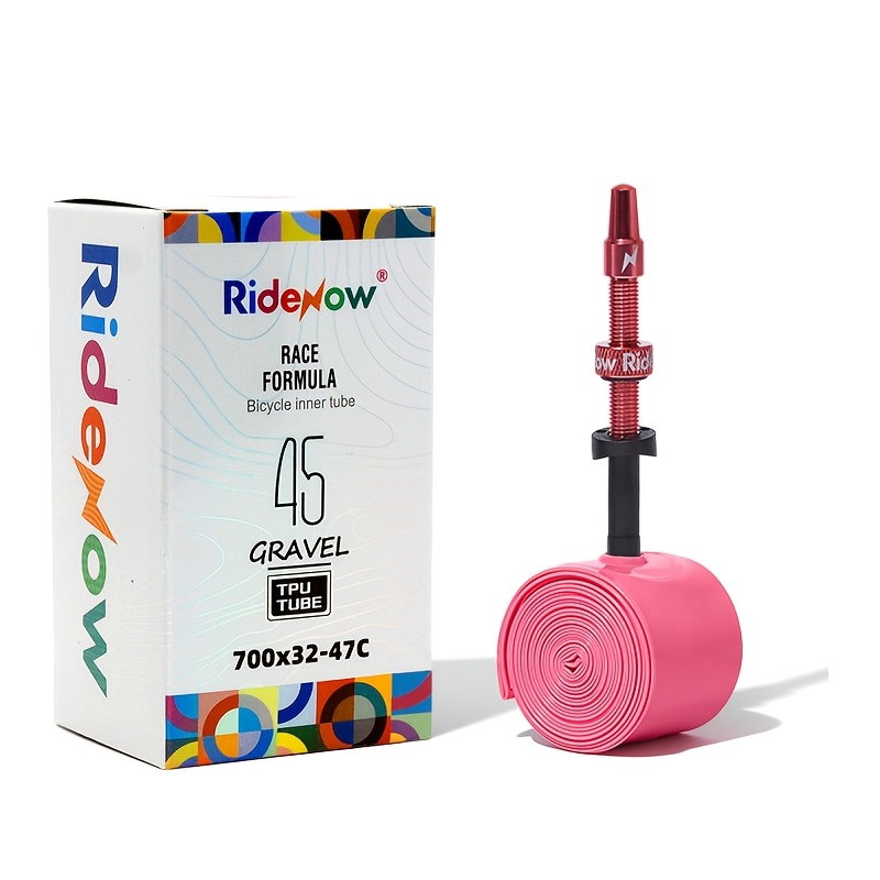 Ridenow Metal Nozzle Tpu Inner Tube Detachable Valve Core External Thread Tube 700cx32-47c Highway Gravel Bicycle And Gravel Valve