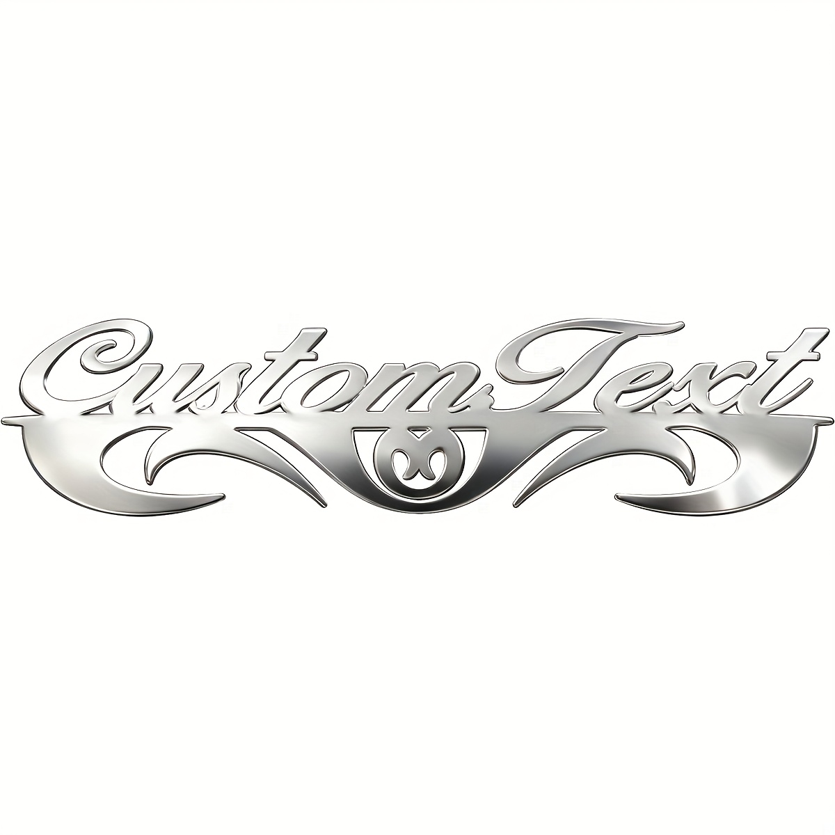 TEMU Personalized Adventure Car Badge - Heavy Metal Sticker Car Sign, With Custom Letters, Durable Stainless Steel Material, Suitable For All