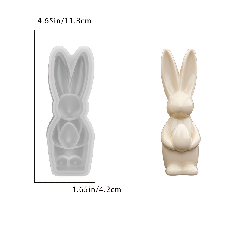 E-shop Kerzenform Osterliebe Herz Hase Ei Hasen Aromatherapie Kerze Gips Ornamente Form Osterdekorationen Silikonform