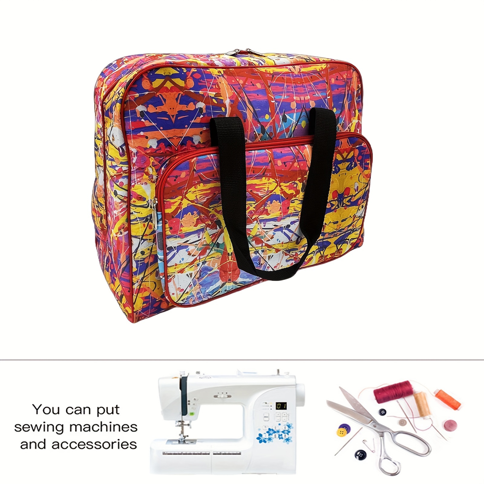 1pc bolsa máquina coser portátil mini sin cable alimentación - Main Image