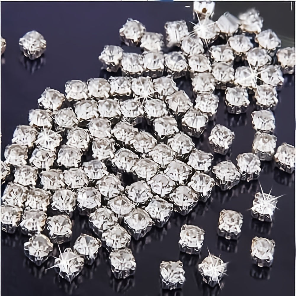 

200pcs Crystal Rhinestones, 3mm/4mm - & Craft Embellishments