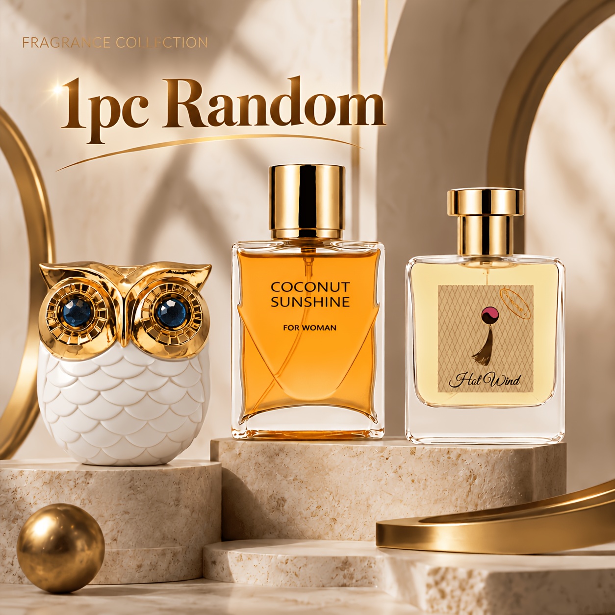 Image of Women's Perfume, 1 Random Full-size Fragrances From Coconut, & + 1 Travel-size Perfume, Long-lasting Fragrance Set, Easy To Carry, Gift For Women