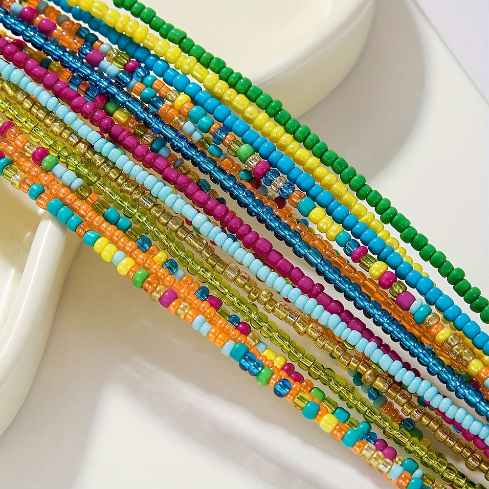 Bohemian Layer Colorful Beaded Necklace for Women