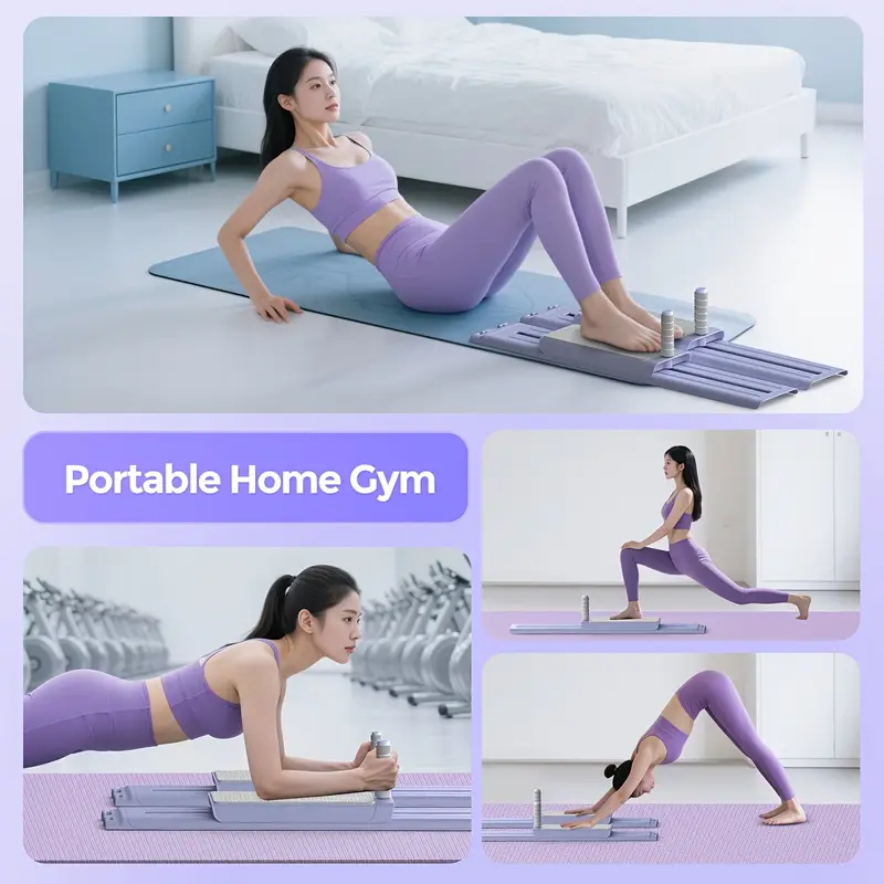 Planche de Fitness multifonctionnelle 6 en 1, planche de Pilates, ensemble de supports de poussée, dispositif d'entraînement physique et musculaire, entraînement de Yoga 18 Planche de Fitness multifonctionnelle 6 en 1, planche de Pilates, ensemble de supports de poussée, dispositif d'entraînement physique et musculaire, entraînement de Yoga 18