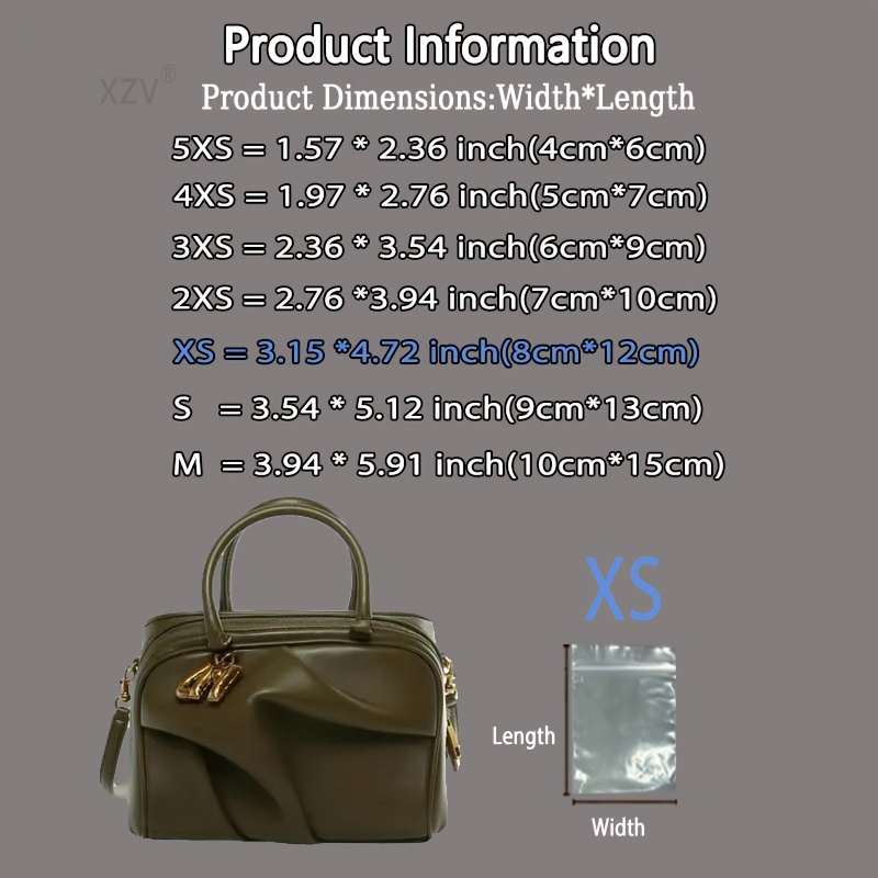 100 Transparent Self-Sealing Plastic Bags with Tight-Locked Edges