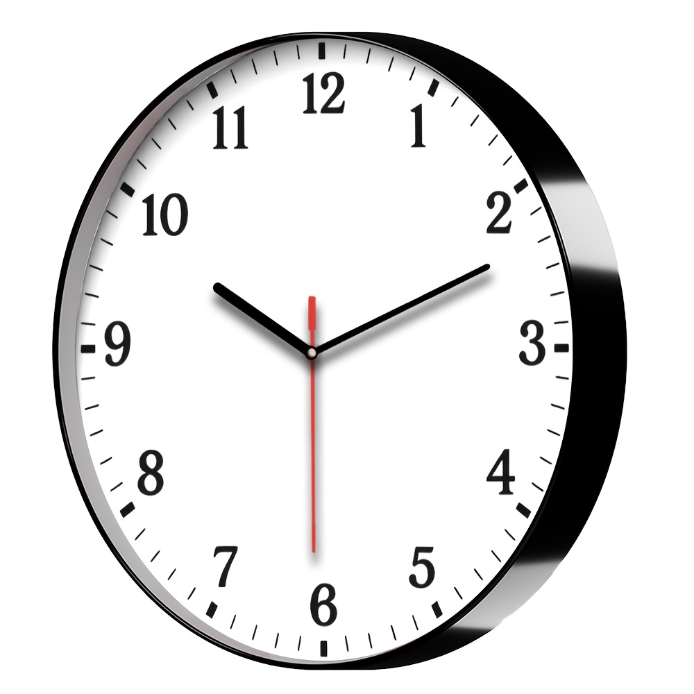 TEMU Silent Custom Wall Clock | Round Minimalist   Frame, Supports Photo/logo Customization, Uv High-definition Printing, Battery Powered (excluding