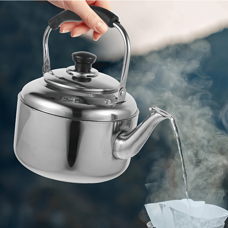 1pc stainless steel   kettle 3 5 7  tea pot with cold handle stovetop hot water boiler for home   use no electricity needed kitchen cookware details 1