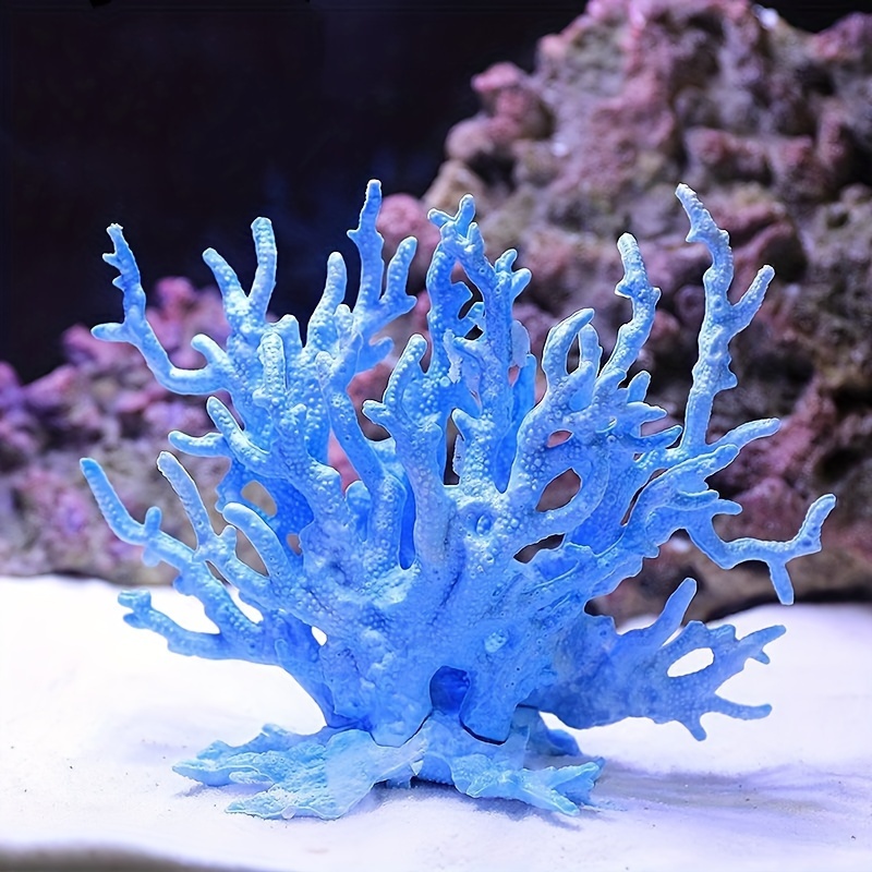 

1pc Aquarium Coral And Water Grass Simulation - Lifelike Saltwater & Freshwater Decor, Easy To Maintenance & Install