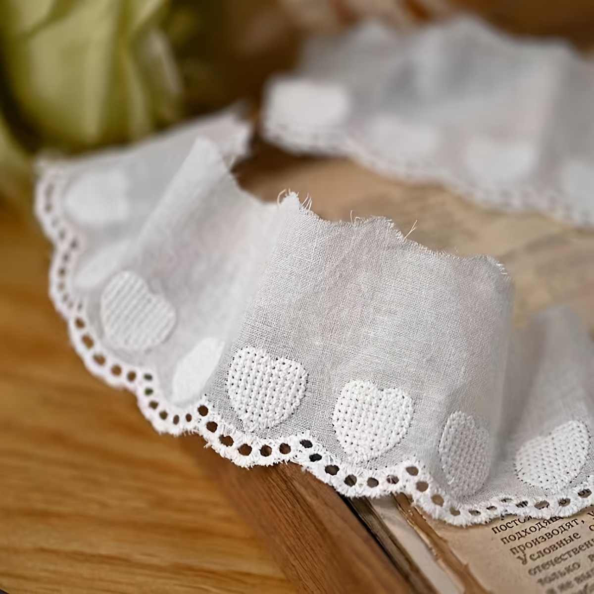 

Brodée Cœur d' 2Y - Tissu Artisanal de Mariée DIY & Décorations de Vêtements
