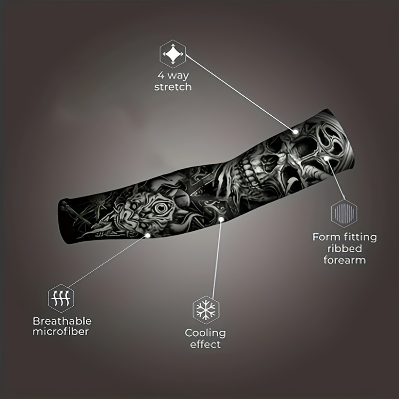 15 pcs tattoo sleeves set sunscreen arm sleeves soft elasticity flower arm gloves cycling details 7