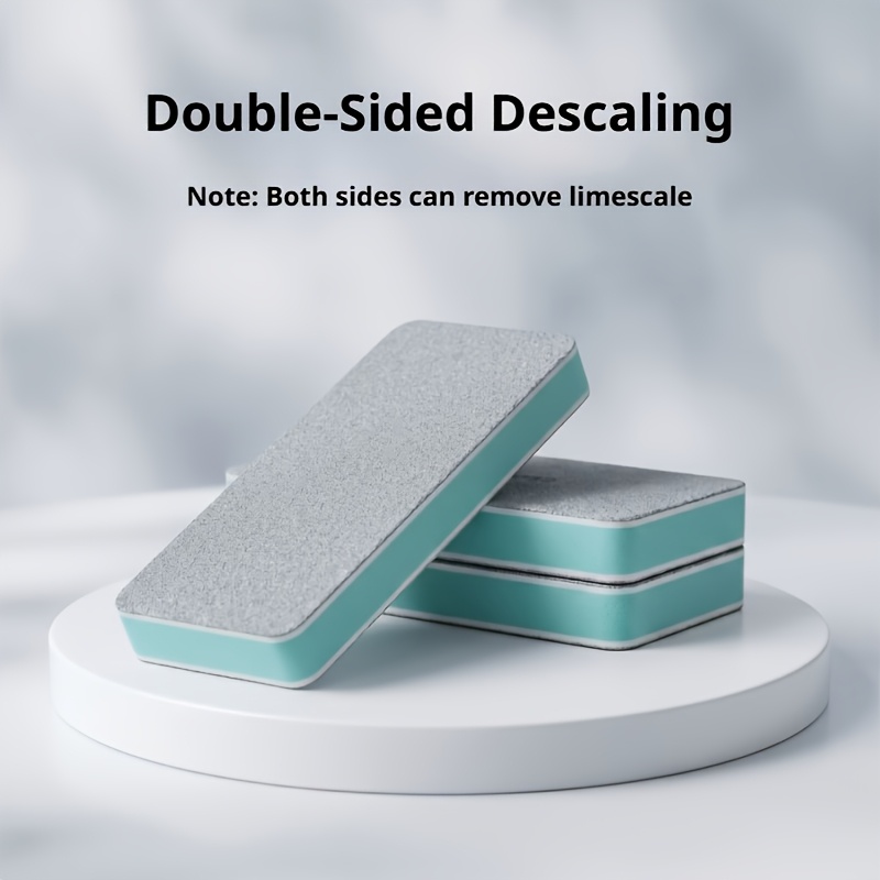 TEMU 3pcs Commercial Industrial Scale Cleaning Brush Set, Multifunctional Cleaning Tool, Suitable For Bathroom Glass, Mirrors, And Shower Tiles,