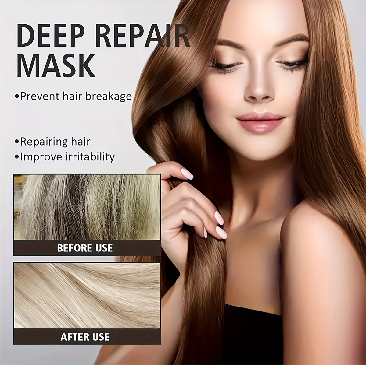 Tratamento capilar de colágeno para reparação profunda com óleo de argan, máscara de colágeno para cabelos danificados e secos, todos os tipos de cabelo, 16.90 oz 500ml detalhes 5