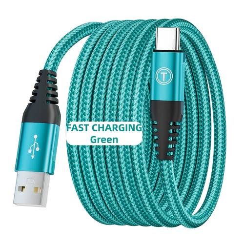 30W USB-C Ladekabel für schnelles Laden, kompatibel mit iPhone, Samsung und allen USB-C Geräten | Robustes, geflochtenes High-Speed Lade- und Synchronisationskabel, matte Textur, Stecker auf Stecker