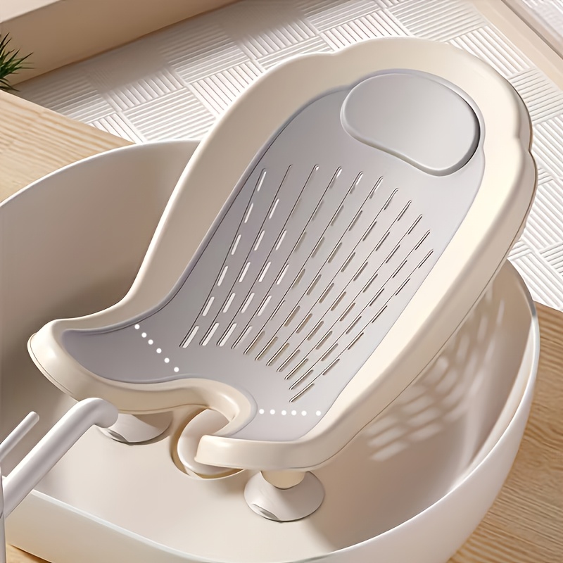 Foldable Bath Seat Suitable for Sitting & Lying Down - Non-Slip Shower Chair with Space-Saving Design, Lightweight Sturdy PP Frame for,, Bathing - Portable Foldable Bath Accessory for Home Use, Hip Cleaning Solution
