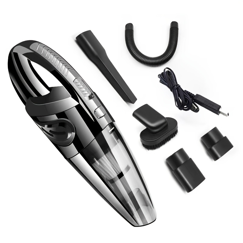 TEMU Vacuum Cleaner, Super Strong Suction, Handheld Cordless Vacuum Cleaner, 2000mah Large Capacity, , With 5 Accessories, Household Vacuum Cleaner,