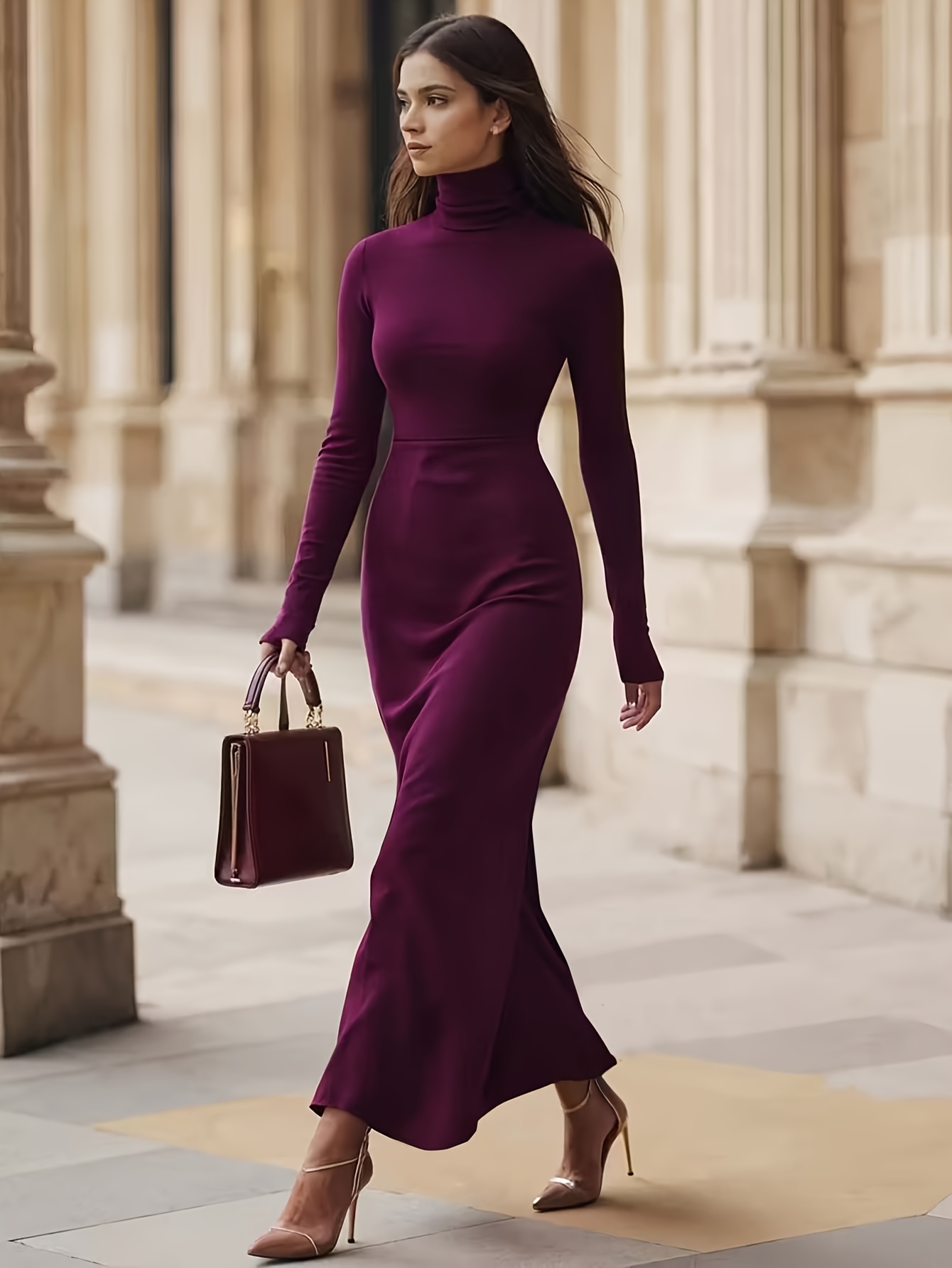 elegant form fitting wedding dresses Ava Knit Sweater Dress for women