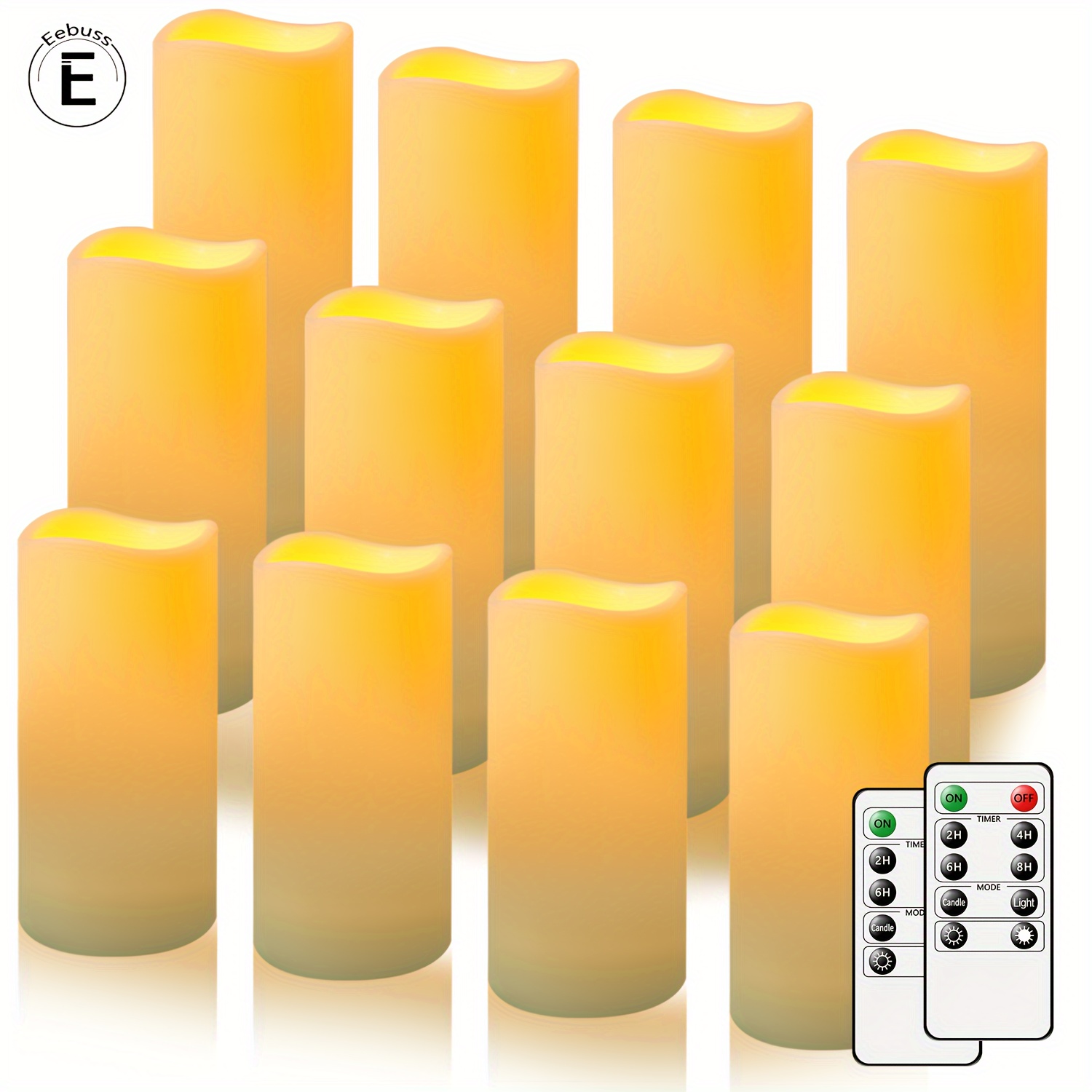 5 bougies LED extérieures
