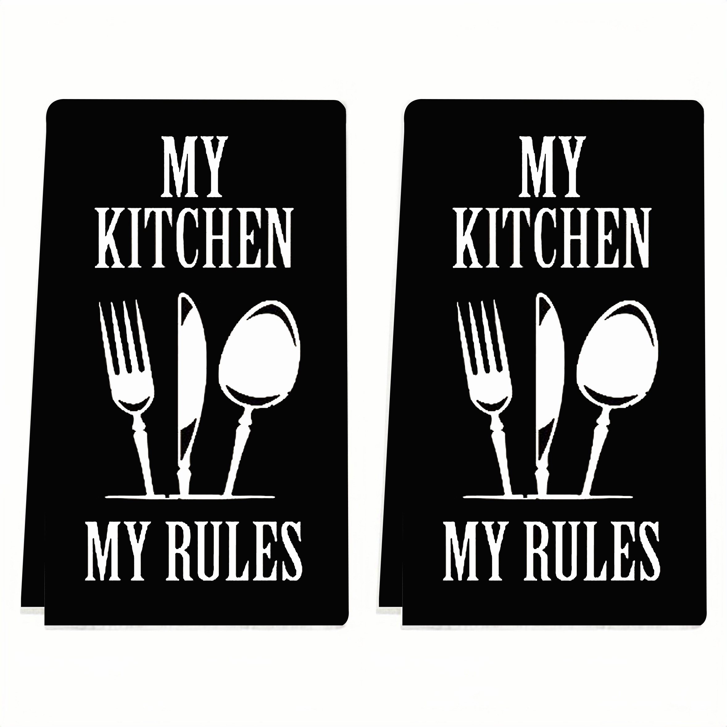 

2-pack Towels, Contemporary Style, Ultrafine Fiber, Cartoon Dishcloth, Machine Washable, Rectangular, Soft Absorbent, Dry Quickly, Kitchen Decor, Table Decor, Home Decor, Kitchen And Dining Supplies