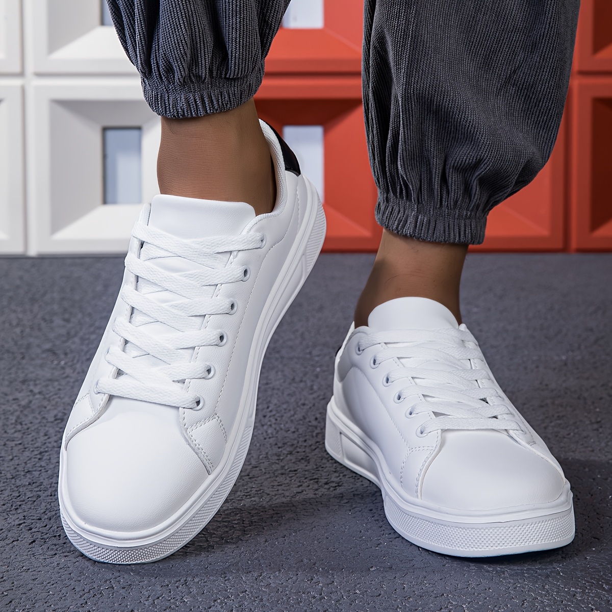 Moda Zapatos Blancos Hombre Deportivos Calzado Masculino Tenis