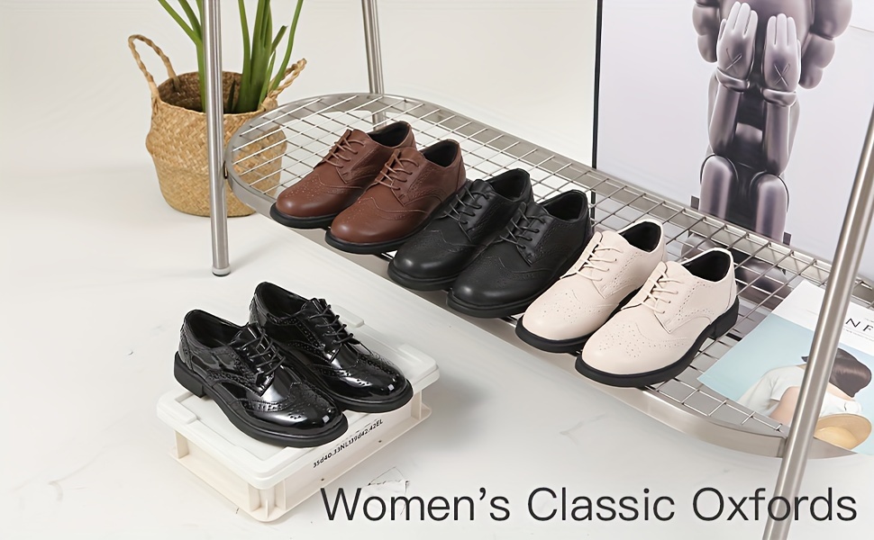 Thick Women's Classic Oxford Pointed Formal Shoes