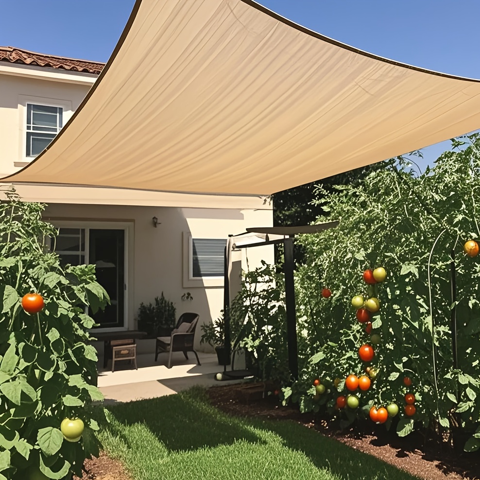 Outdoor Privacy Shade Canopy Compatible for, Garden, - Heavy-Density Awning with Reinforced Corners & Fabric Cover, Assembly, Shade