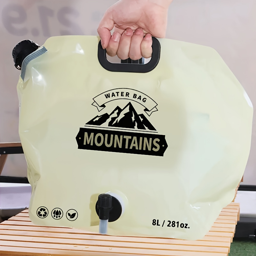 8L Travel Hydration Bladder with Valve and Foldable Storage