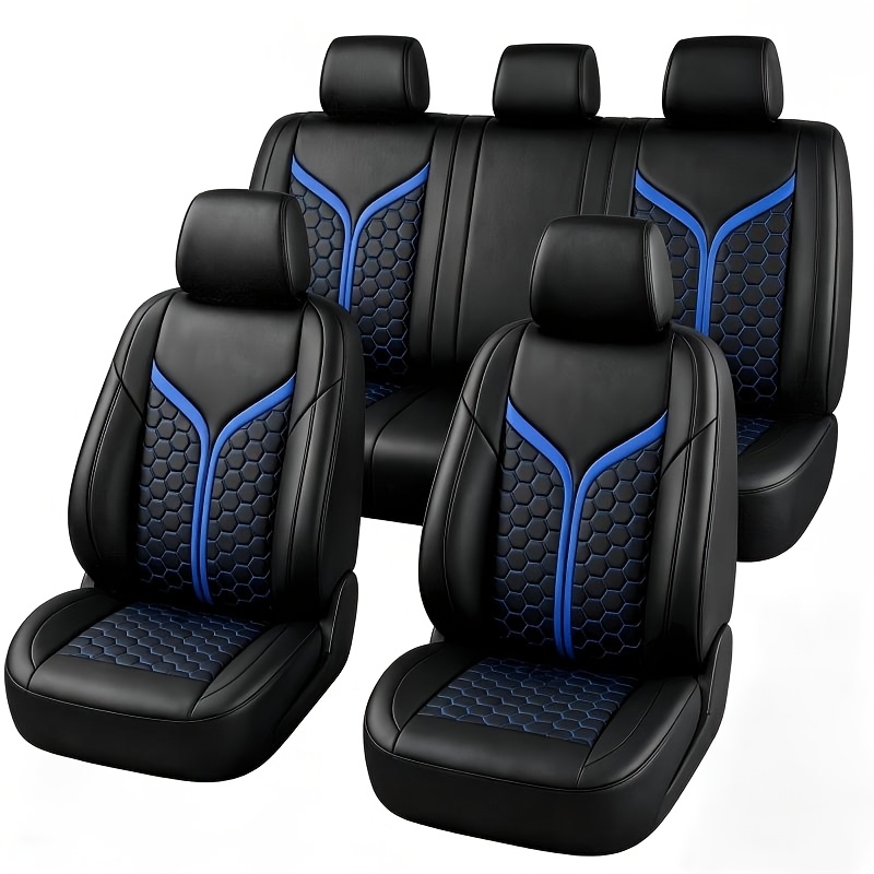 TEMU Universal Faux Leather Car Seat Covers