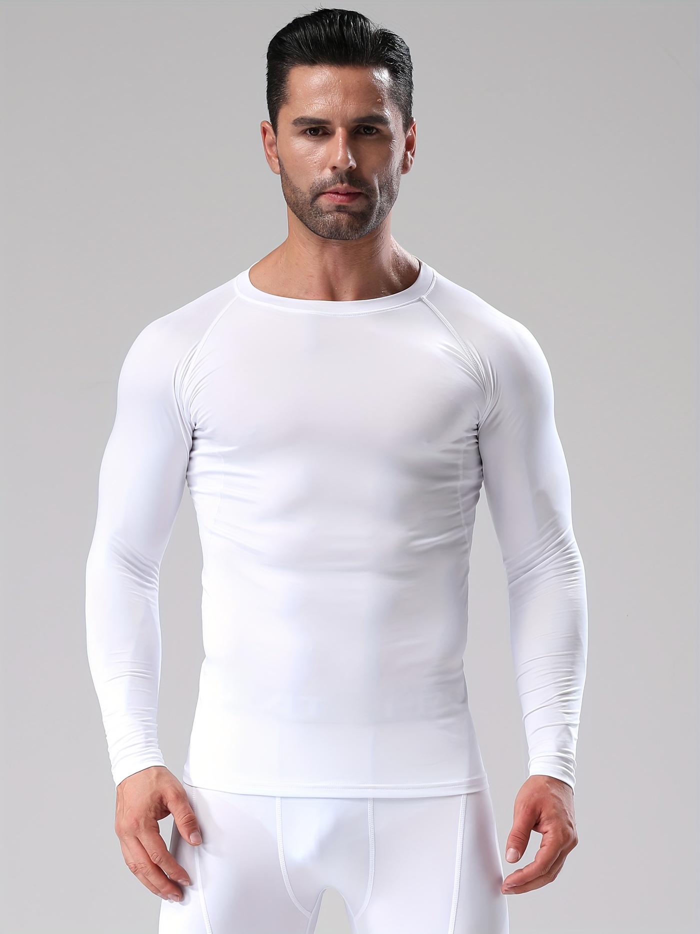 Essenclo Set 4 Pezzi Compressione Sportiva Per Ragazzi – 2 Maglie E 2 Pantaloni Lunghe, Tessuto Traspirante 88% Poliestere 12% Spandex - 3